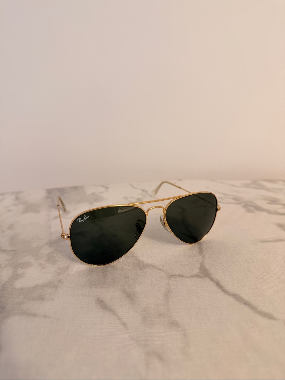 Ray-Ban Gold Frame Sunglasses